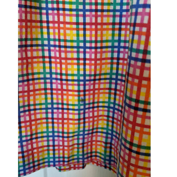 Butterfly Rainbow plaid tank dress  *2 small marks - Picture 3 of 6